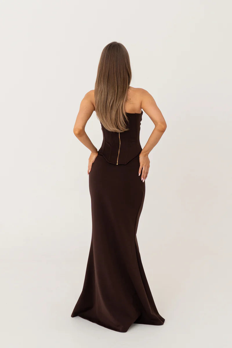 Louie Gown in Brown