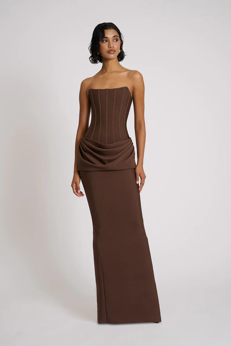 Hilda Gown Chocolate