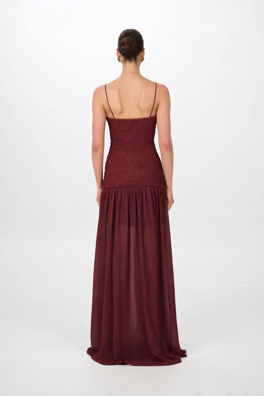 Renata Dress in Port