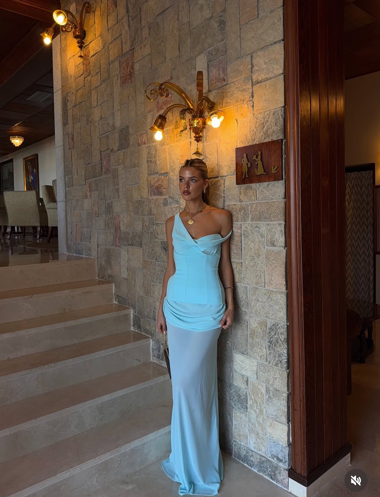 Natalie Rolt Cadence Gown in Baby Blue - The Closet Collective The Closet Collective Hire Natalie Rolt Cadence Gown in Baby Blue - The Closet Collective The Closet Collective Hire