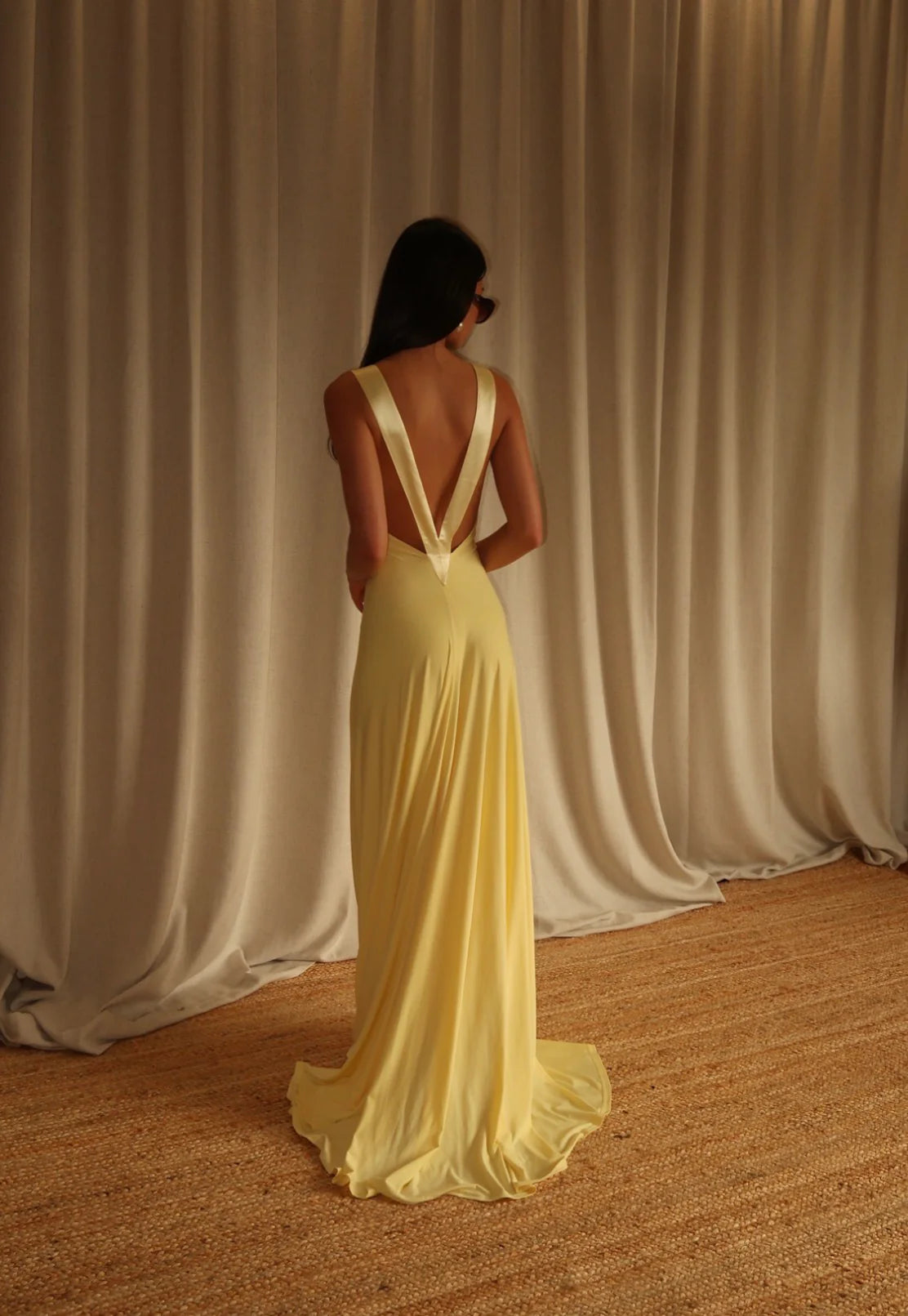 Rosa Gown in Lemon