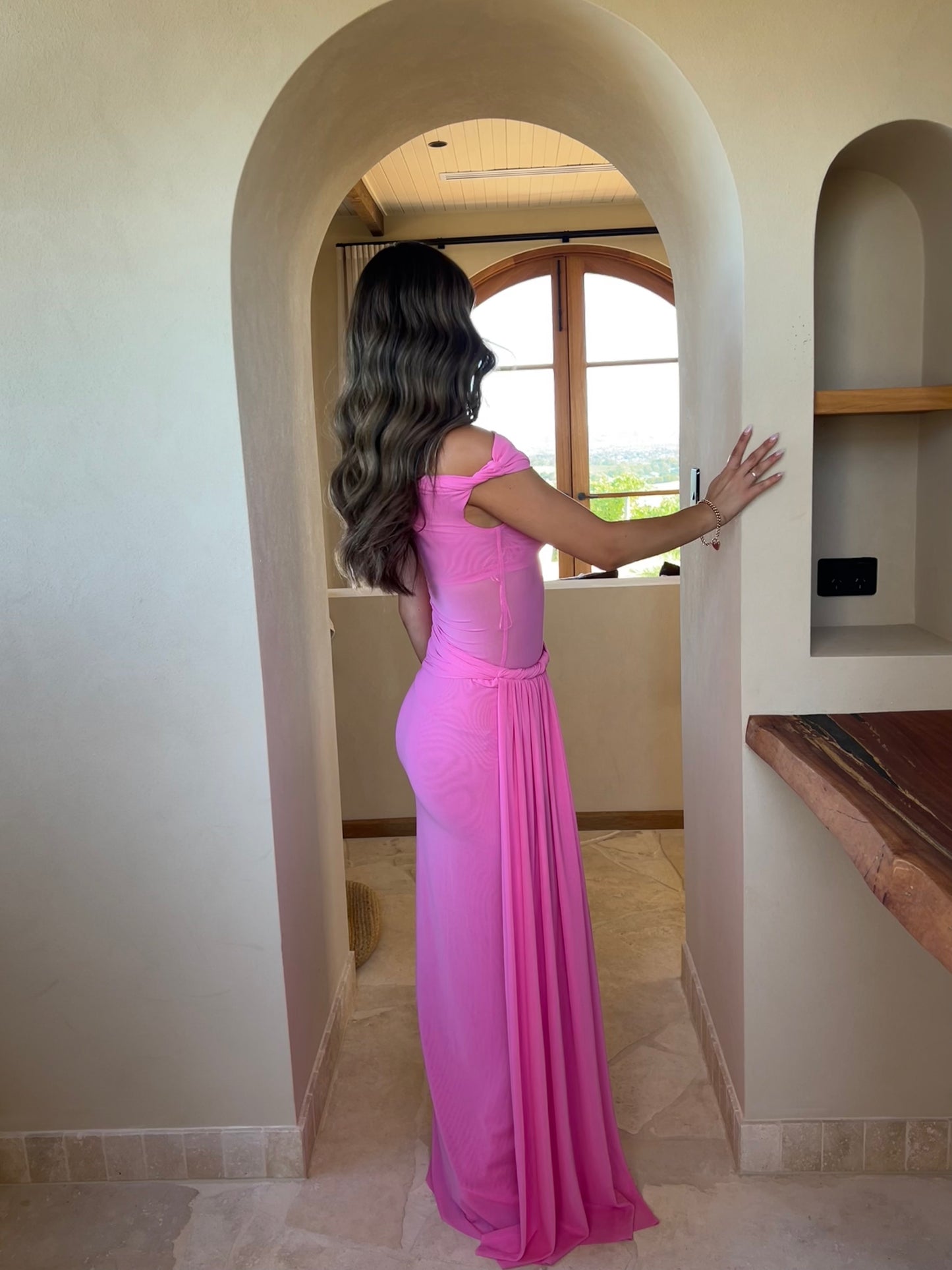 Sisal Dress in Pink