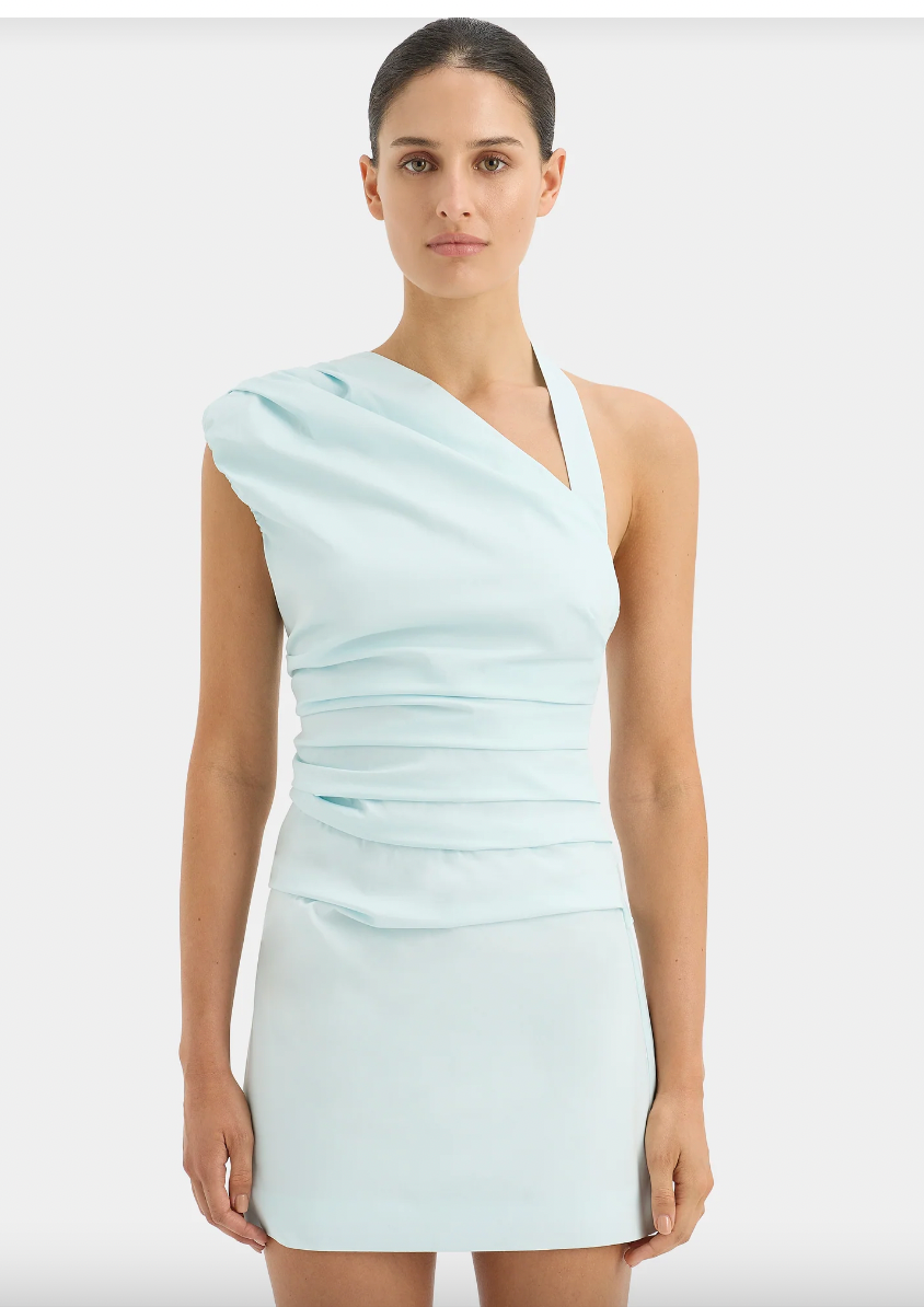 Azul Mini Dress in Ice Blue