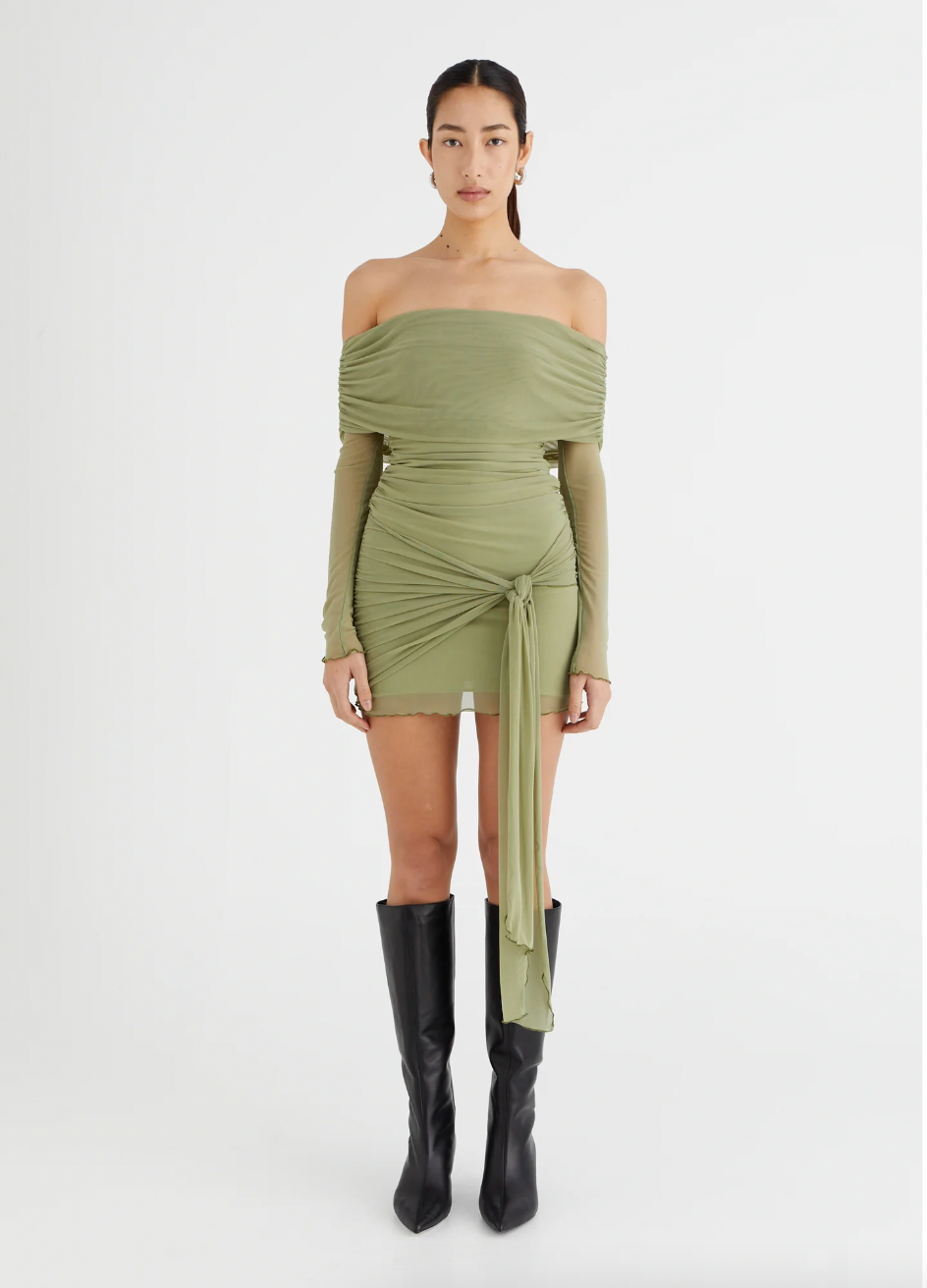 Yasmin Dress in Pistachio - FOR SALE