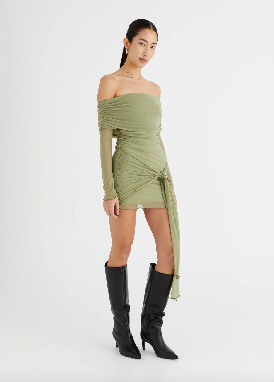Yasmin Dress in Pistachio - FOR SALE