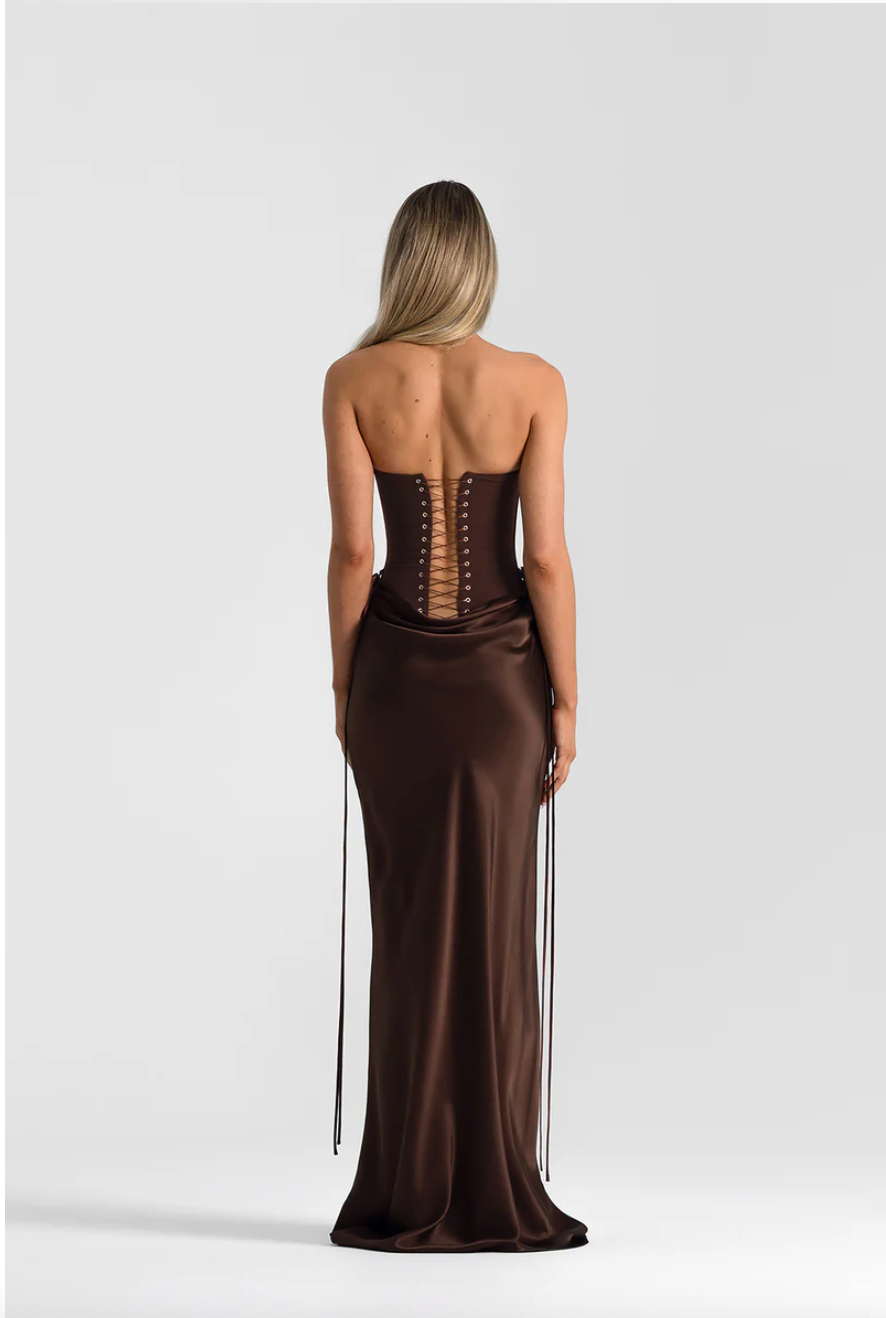 Verity Gown in Espresso