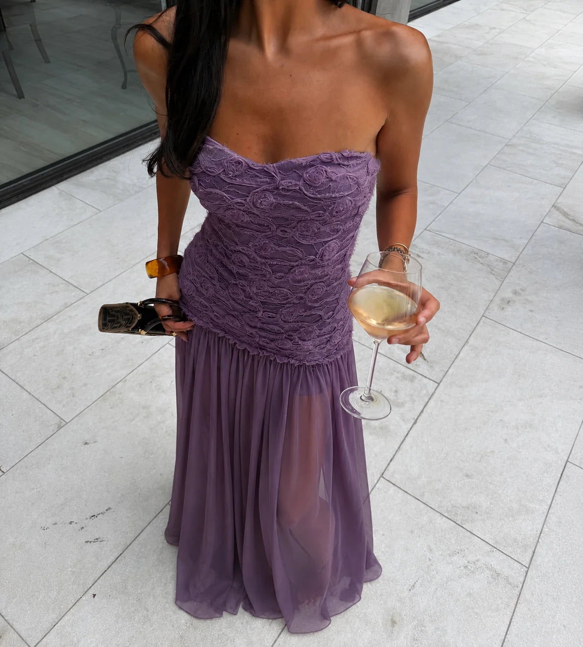 Renata Dress in Purple
