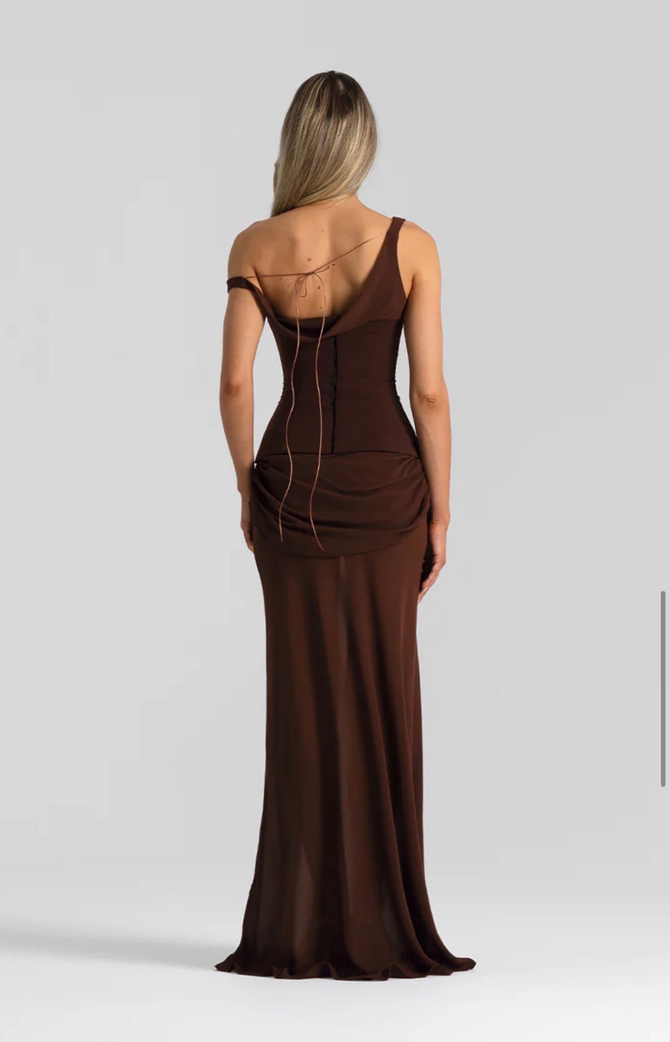 Cadence Gown in Brown