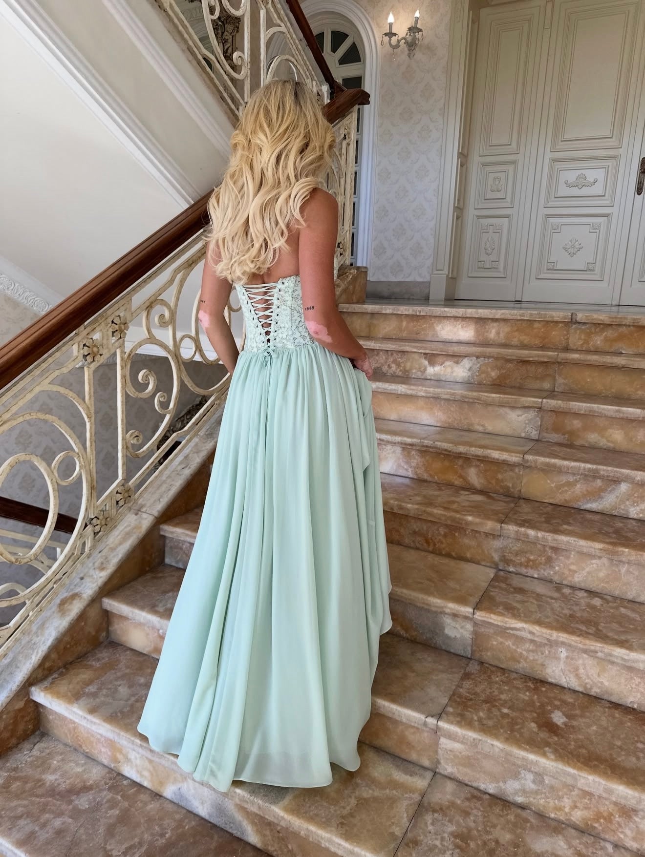 Faye Gown in Mint