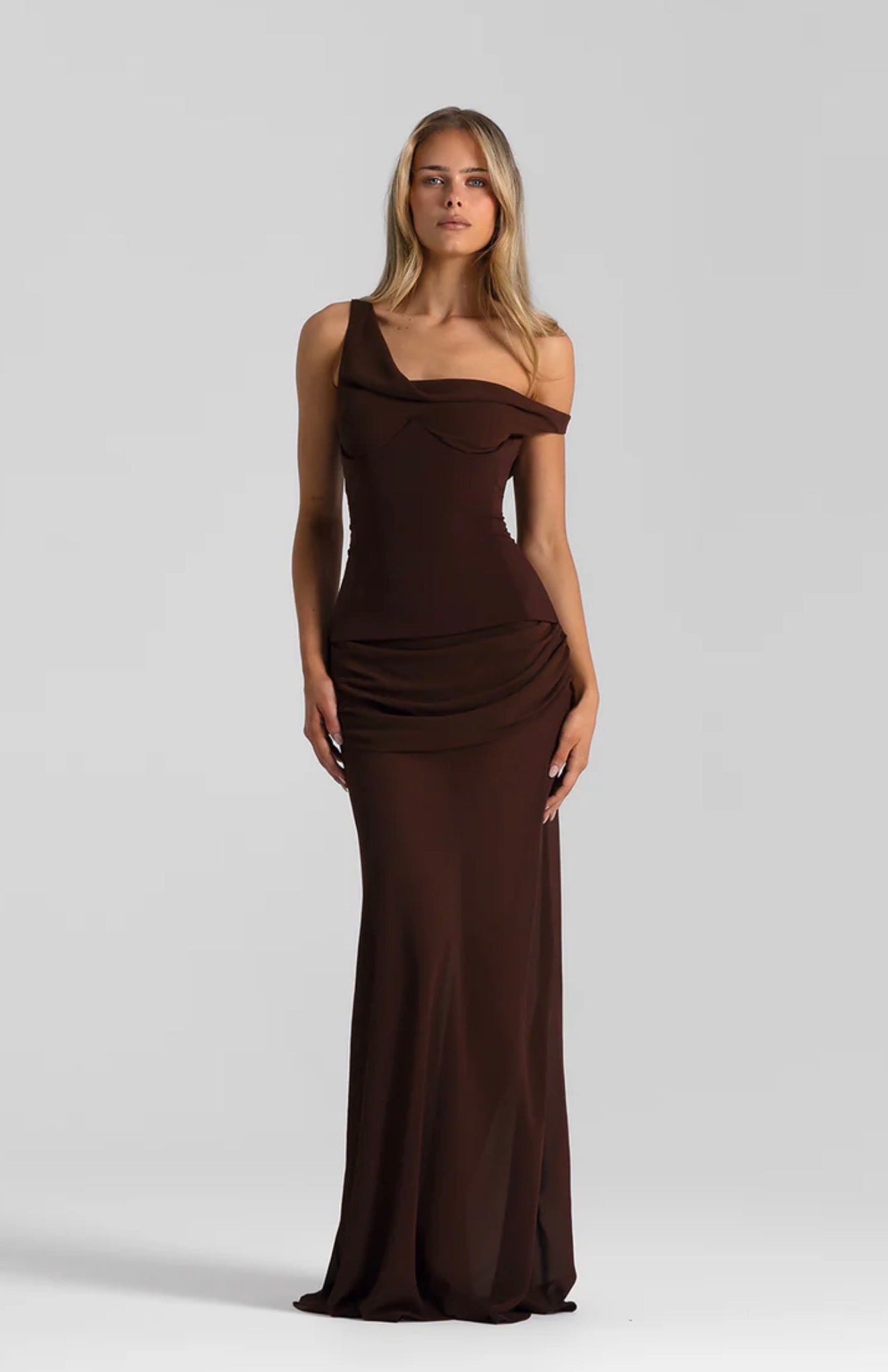 Cadence Gown in Brown