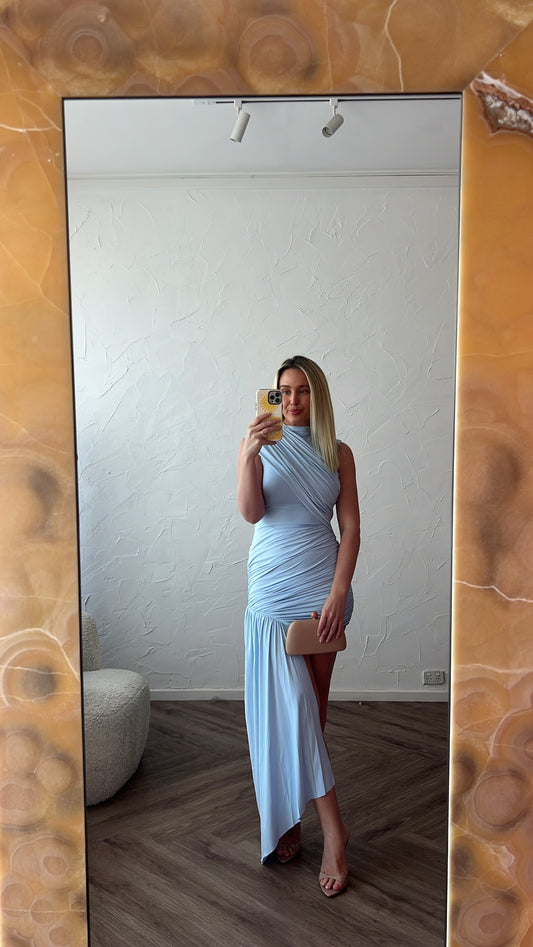 Ravenna Mini Dress in Blue