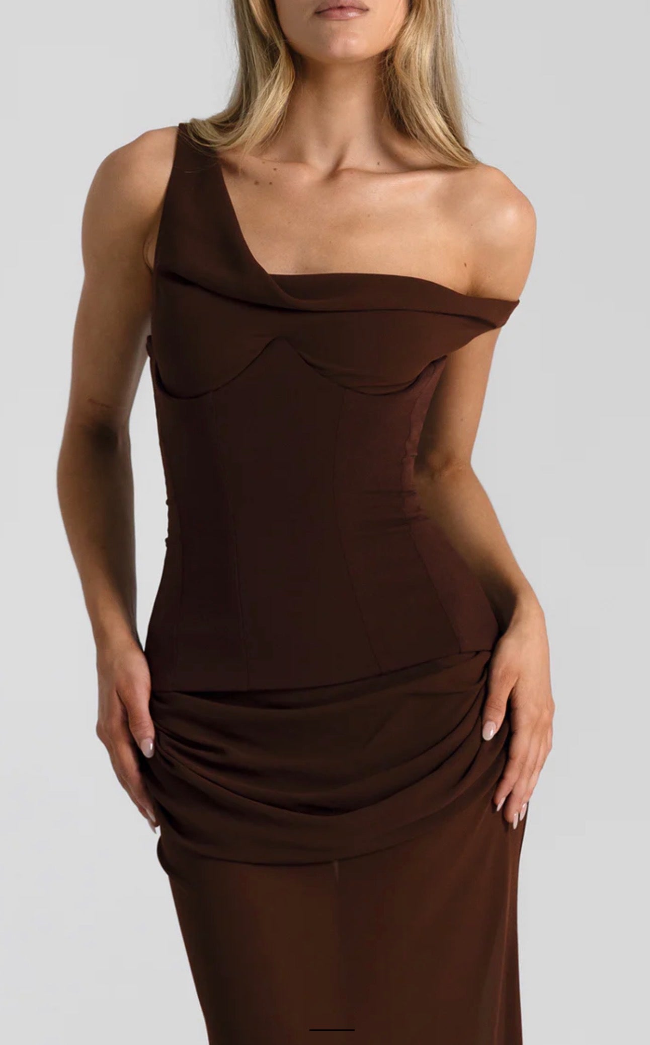 Cadence Gown in Brown