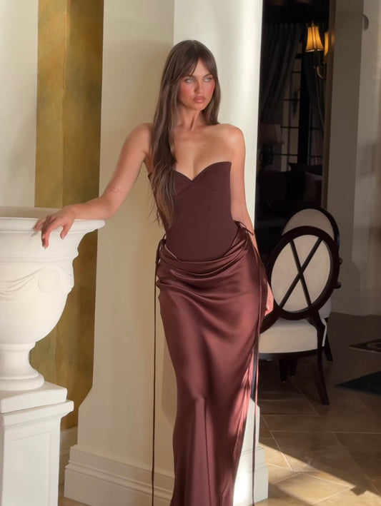 Verity Gown in Espresso
