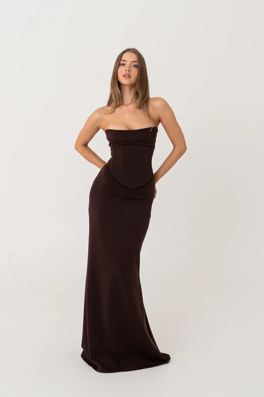 Louie Gown in Brown