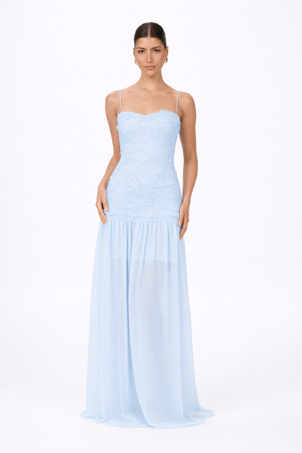 Renata Dress in Bay Blu