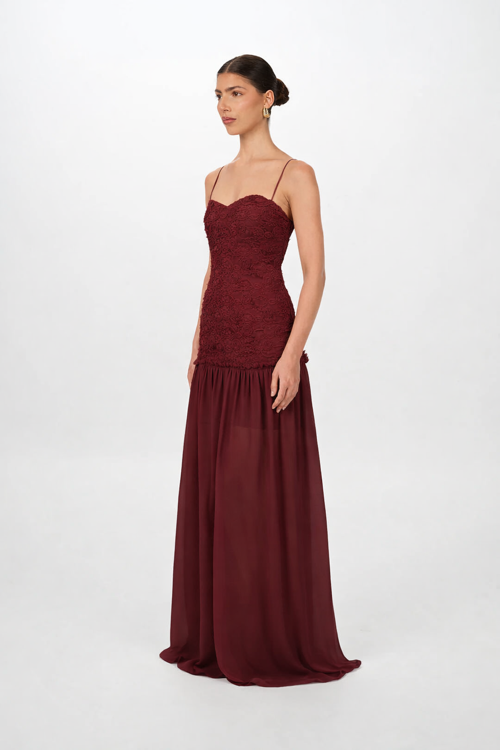 Renata Dress in Port