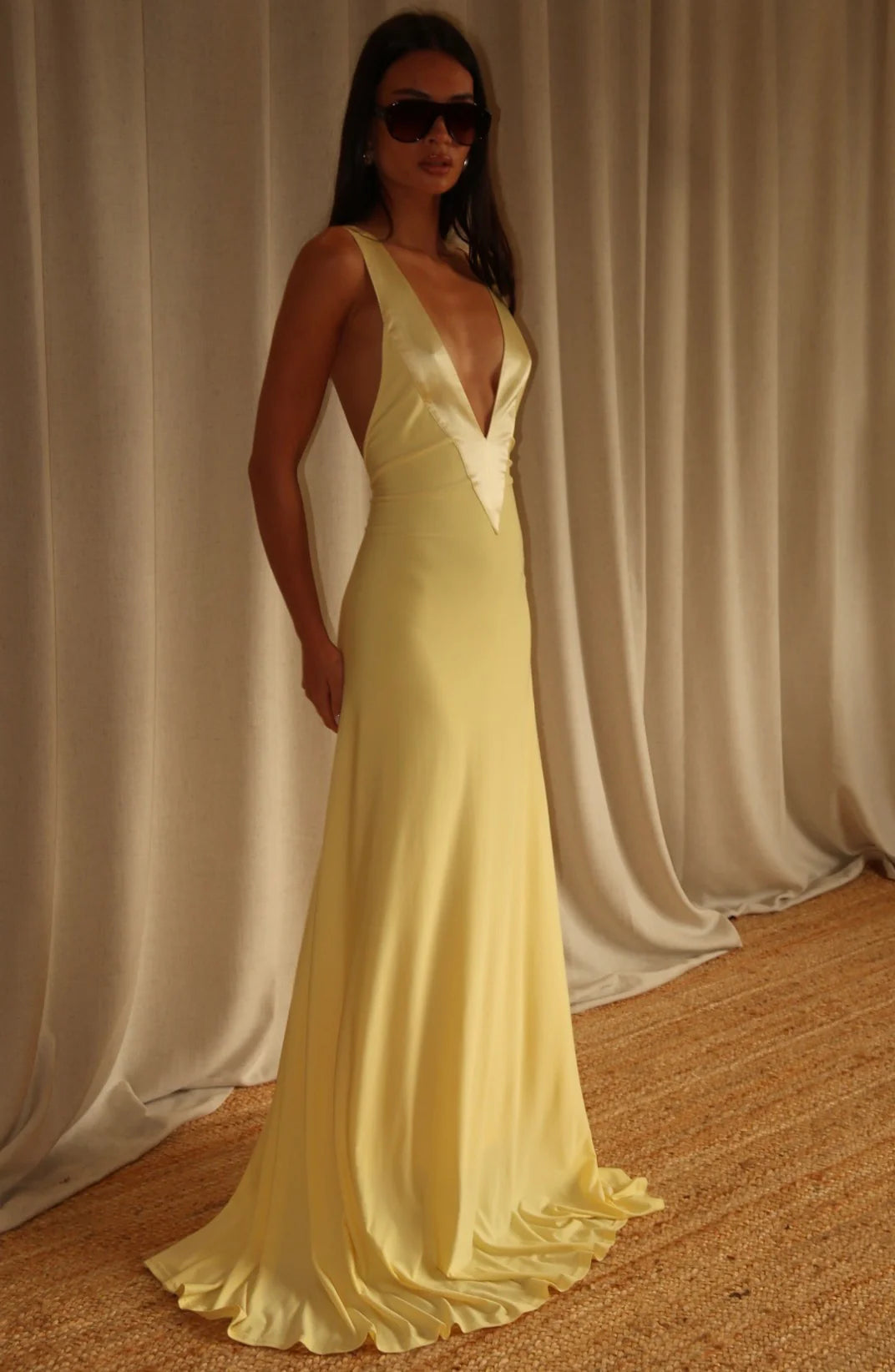 Rosa Gown in Lemon