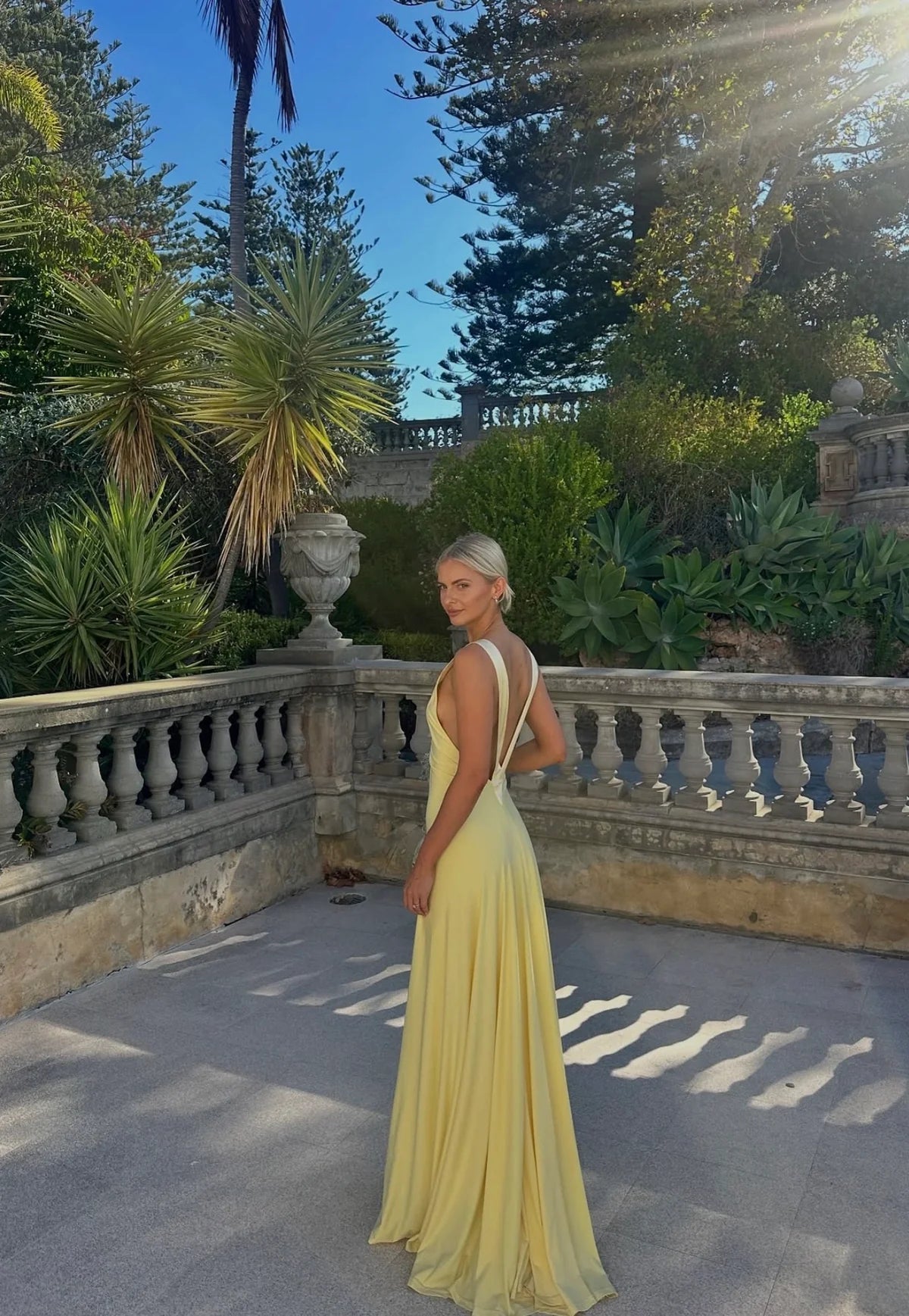 Rosa Gown in Lemon