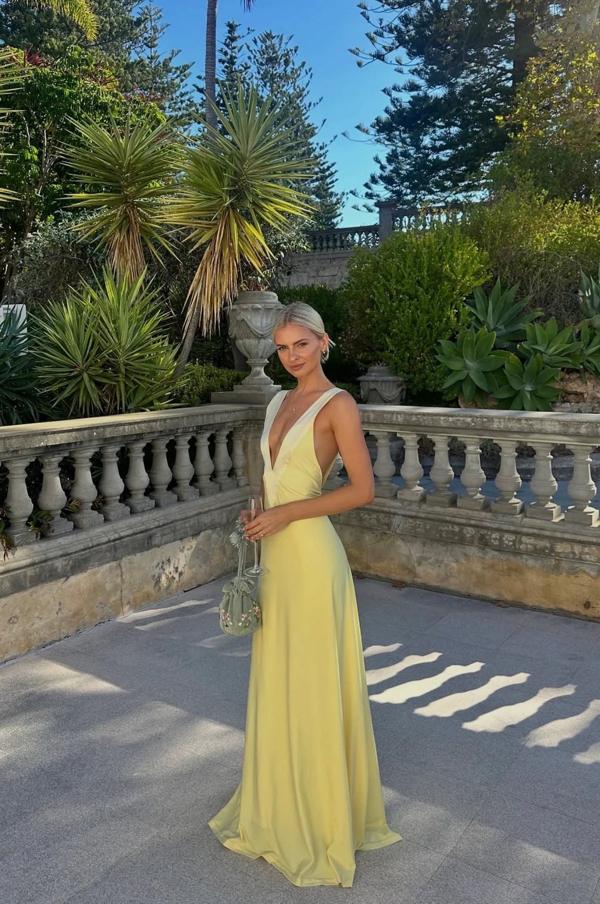 Rosa Gown in Lemon
