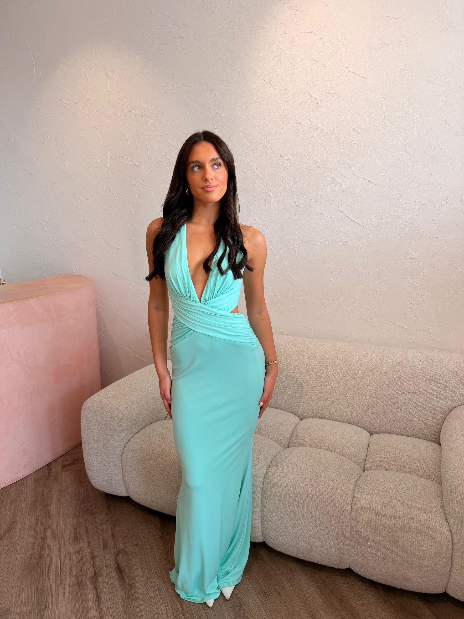 Katie May Secret Agent Gown in Supercharged Mint
