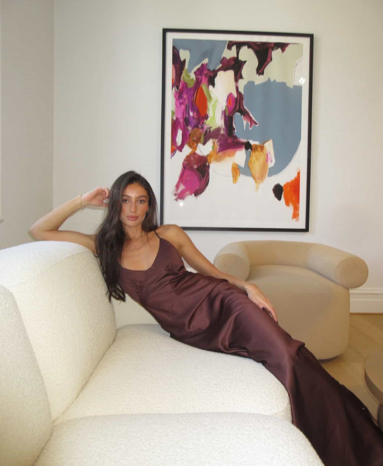 Saturation Point Dress in Brown