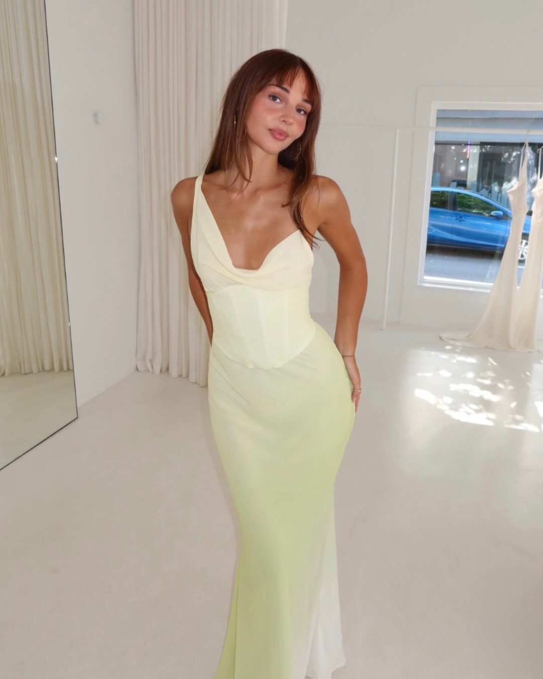Hallie Gown in Citrus
