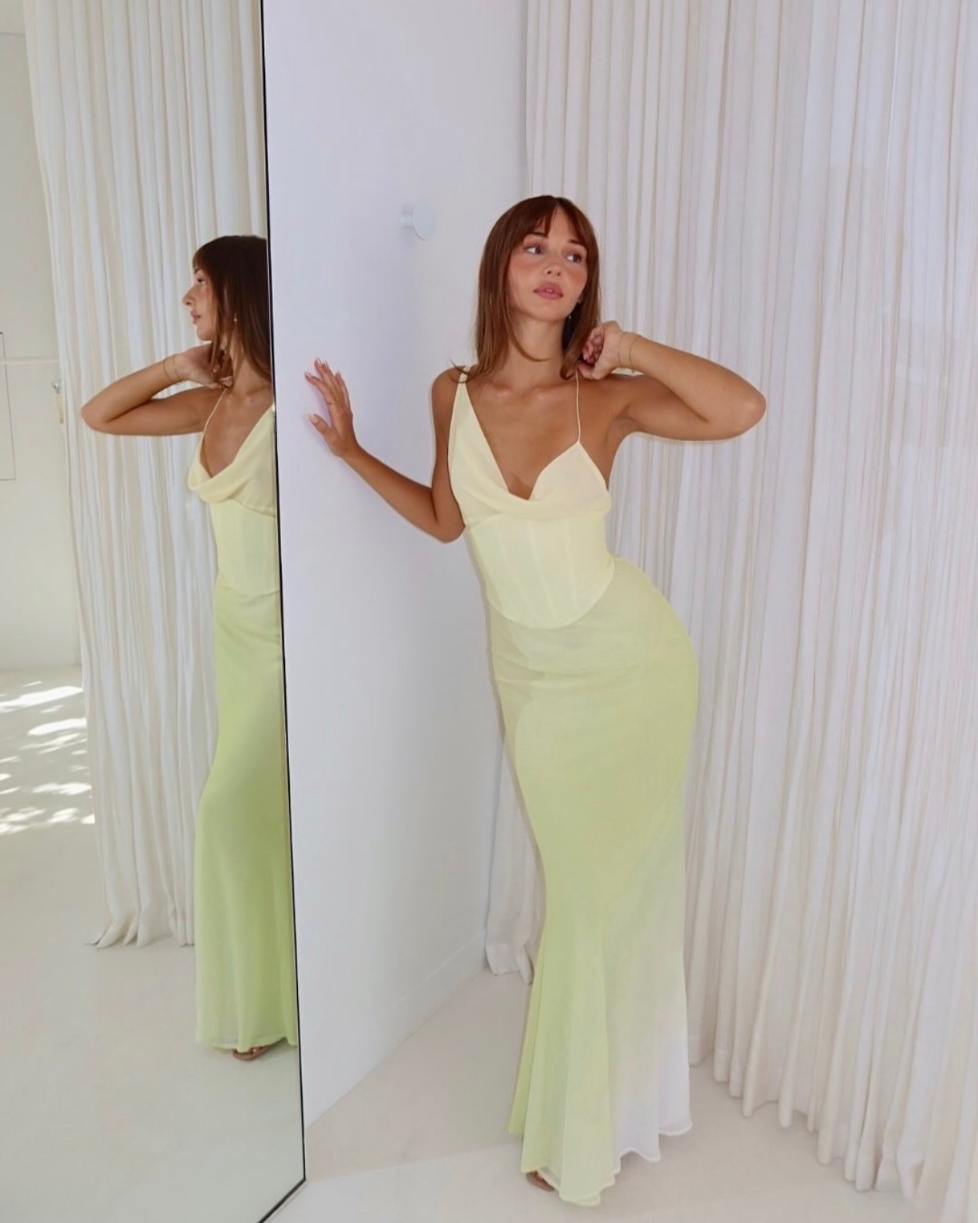 Hallie Gown in Citrus