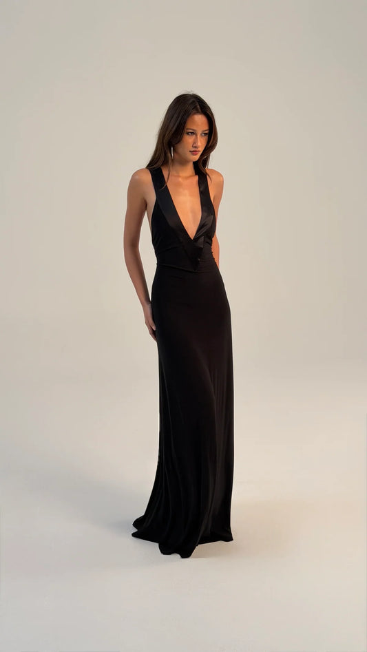 Rosa Gown in Black