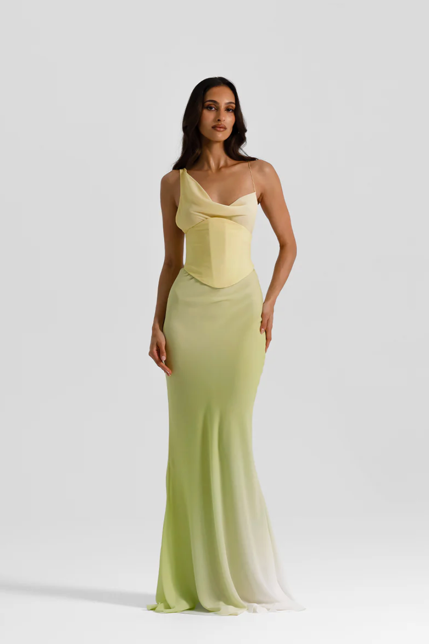 Hallie Gown in Citrus