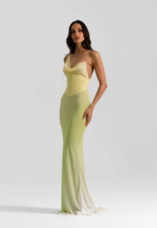 Hallie Gown in Citrus