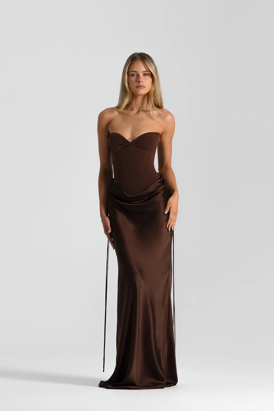 Verity Gown in Espresso
