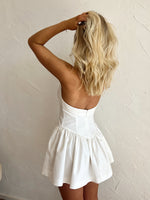 Faille Dress in White