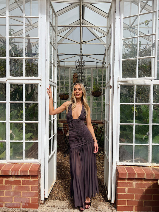 Orion Gown in Malbec